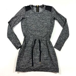 Alala Weekender Mini Dress Long Sleeve Grey Athleisure